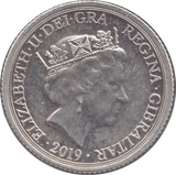 2019 SILVER SOVEREIGNS GIBRALTAR - SILVER WORLD COINS - Cambridgeshire Coins