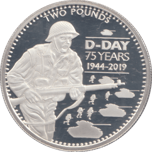 2019 SILVER TWO POUNDS ALDERNEY ( PROOF ) - WORLD COINS - Cambridgeshire Coins
