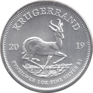 2019 SOUTH AFRICA SILVER KRUGERRAND 1oz FINE SILVER - Silver Proof - Cambridgeshire Coins