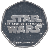 2019 STAR WARS SILVER PLATED 50 P SHAPE TOKEN REY - OTHER TOKENS - Cambridgeshire Coins