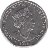 2019 TICK TOCK CROCODILE 50P ISLE OF MAN - WORLD COINS - Cambridgeshire Coins