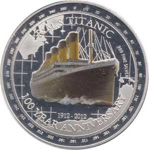 2019 TITANIC COMMEMORATIVE MEDALLION ( PLATED ) - WORLD COINS - Cambridgeshire Coins