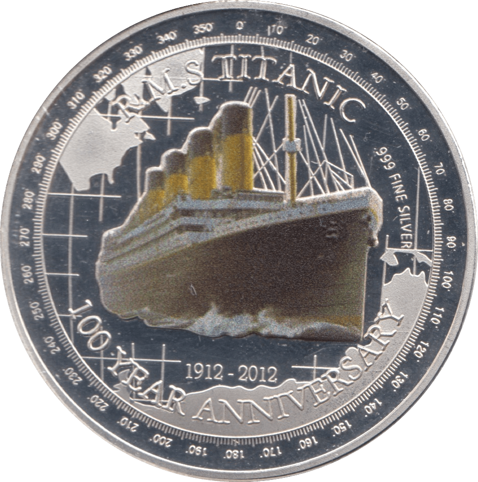 2019 TITANIC COMMEMORATIVE MEDALLION ( PLATED ) - WORLD COINS - Cambridgeshire Coins