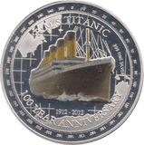 2019 TITANIC COMMEMORATIVE MEDALLION ( PLATED ) - WORLD COINS - Cambridgeshire Coins