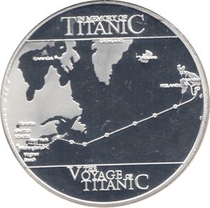 2019 TITANIC COMMEMORATIVE MEDALLION - WORLD COINS - Cambridgeshire Coins