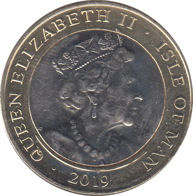 2019 TT STEVE HISLOP £2 ISLE OF MAN - WORLD COINS - Cambridgeshire Coins