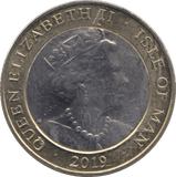 2019 TT TWO POUNDS ISLE OF MAN - WORLD COINS - Cambridgeshire Coins