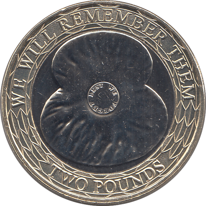 2019 TWO POUNDS BU POPPY - WORLD COINS - Cambridgeshire Coins