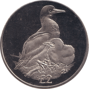 2019 TWO POUNDS RED - FOOTED BOOBY BRITISH INDIAN OCEAN TERRITORY - WORLD COINS - Cambridgeshire Coins