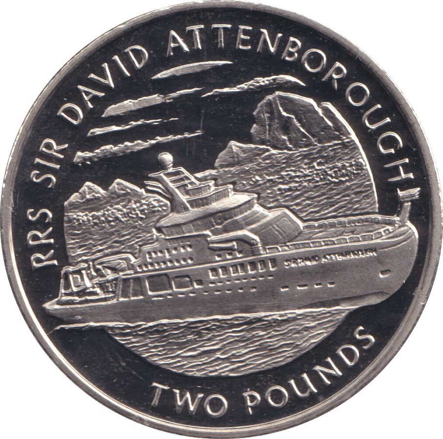 2019 TWO POUNDS RRS SIR DAVID ATTENBOROUGH BRITISH ANTARCTIC TERRITORY - WORLD COINS - Cambridgeshire Coins