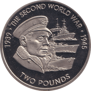 2019 TWO POUNDS THE SECOND WORLD WAR BRITISH INDIAN OCEAN TERRITORY - WORLD COINS - Cambridgeshire Coins