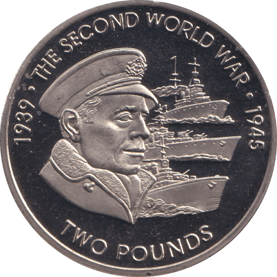 2019 TWO POUNDS THE SECOND WORLD WAR BRITISH INDIAN OCEAN TERRITORY - WORLD COINS - Cambridgeshire Coins