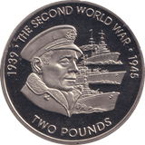 2019 TWO POUNDS THE SECOND WORLD WAR BRITISH INDIAN OCEAN TERRITORY - WORLD COINS - Cambridgeshire Coins