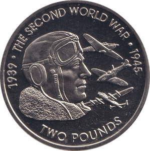 2019 TWO POUNDS THE SECOND WORLD WAR BRITISH INDIAN OCEAN TERRITORY - WORLD COINS - Cambridgeshire Coins
