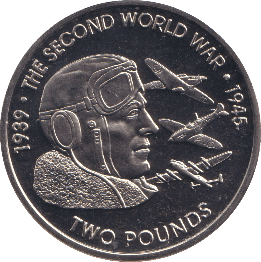 2019 TWO POUNDS THE SECOND WORLD WAR BRITISH INDIAN OCEAN TERRITORY - WORLD COINS - Cambridgeshire Coins