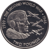 2019 TWO POUNDS THE SECOND WORLD WAR BRITISH INDIAN OCEAN TERRITORY - WORLD COINS - Cambridgeshire Coins