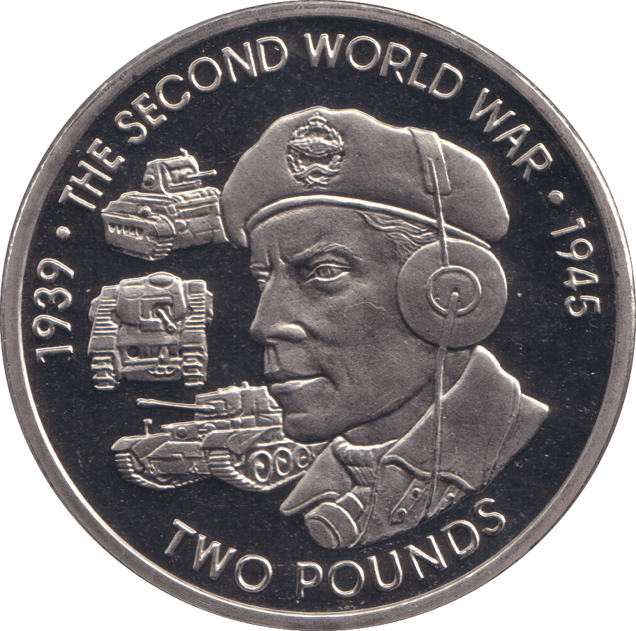 2019 TWO POUNDS THE SECOND WORLD WAR BRITISH INDIAN OCEAN TERRITORY - WORLD COINS - Cambridgeshire Coins
