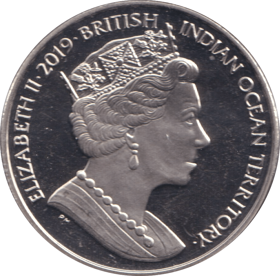 2019 TWO POUNDS WARRIOR AND DRAGON BRITISH INDIAN OCEAN TERRITORY - WORLD COINS - Cambridgeshire Coins