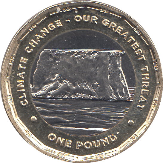 2020 1 POUND CLIMATE CHANGE ( BU ) - WORLD COINS - Cambridgeshire Coins