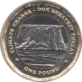 2020 1 POUND CLIMATE CHANGE ( BU ) - WORLD COINS - Cambridgeshire Coins