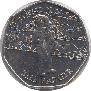 2020 50 PENCE BILL BADGER ( BU ) - WORLD COINS - Cambridgeshire Coins