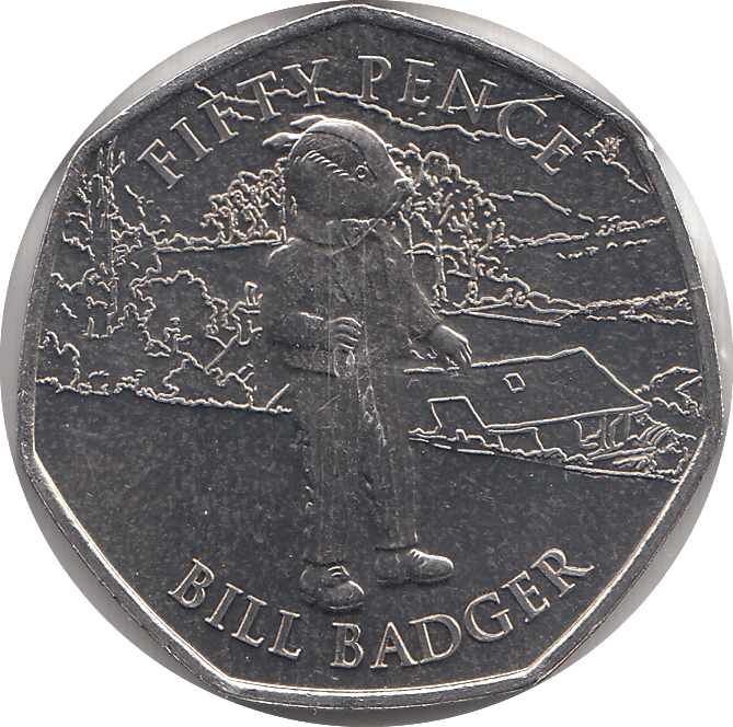 2020 50 PENCE BILL BADGER ( BU ) - WORLD COINS - Cambridgeshire Coins