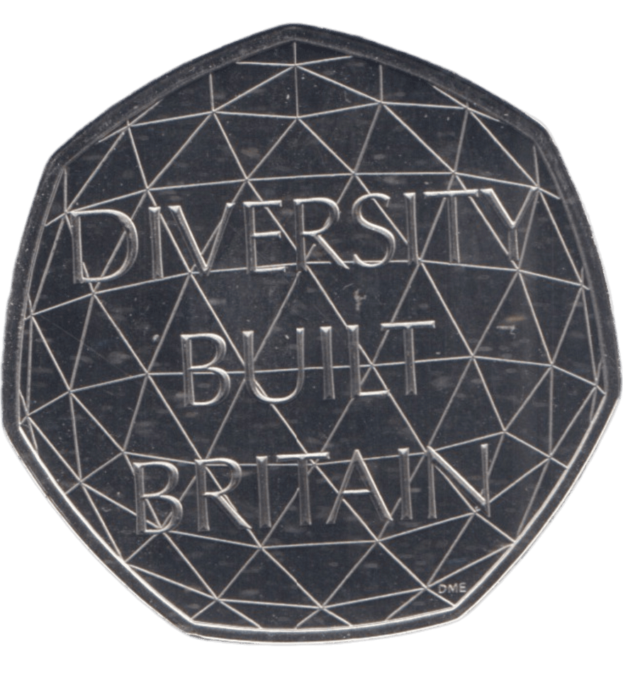 2020 50 PENCE DIVERSITY BUILT BRITAIN - 50p BU - Cambridgeshire Coins