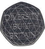 2020 50 PENCE DIVERSITY BUILT BRITAIN - 50p BU - Cambridgeshire Coins