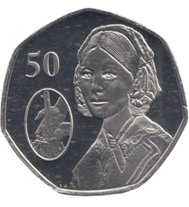 2020 50 PENCE FLORENCE NIGHTINGALE - 50p BU - Cambridgeshire Coins