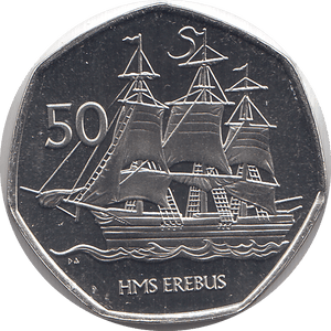 2020 50 PENCE HMS EREBUS ( BU ) - WORLD COINS - Cambridgeshire Coins