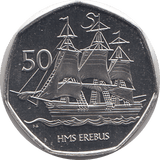 2020 50 PENCE HMS EREBUS ( BU ) - WORLD COINS - Cambridgeshire Coins
