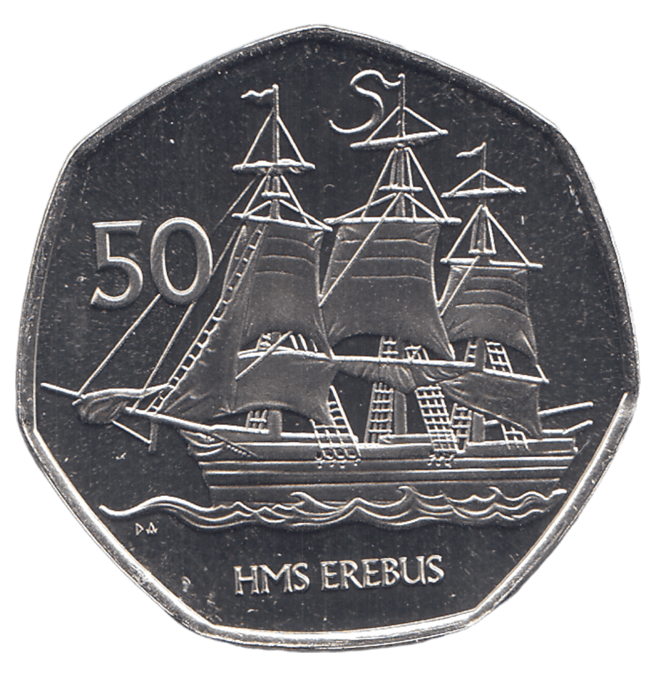 2020 50 PENCE HMS EREBUS ( BU ) - WORLD COINS - Cambridgeshire Coins