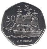 2020 50 PENCE HMS EREBUS ( BU ) - WORLD COINS - Cambridgeshire Coins