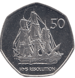 2020 50 PENCE HMS RESOLUTION ( BU ) - WORLD COINS - Cambridgeshire Coins