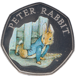 2020 50 PENCE PETER RABBIT WITH STICKER ON THE COIN ( BU ) - 50p BU - Cambridgeshire Coins