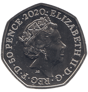 2020 50 PENCE PETER RABBIT WITH STICKER ON THE COIN ( BU ) - 50p BU - Cambridgeshire Coins