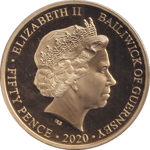 2020 50P BAILIWICK OF GUERNSEY 1945 - 2020 VICTORY 1 - WORLD COINS - Cambridgeshire Coins