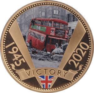 2020 50P BAILIWICK OF GUERNSEY 1945 - 2020 VICTORY 1 - WORLD COINS - Cambridgeshire Coins