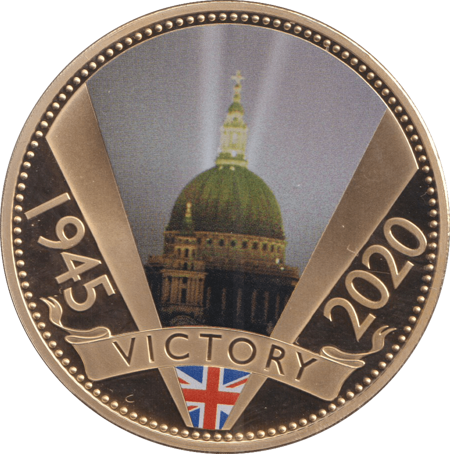 2020 50P BAILIWICK OF GUERNSEY 1945 - 2020 VICTORY 3 - WORLD COINS - Cambridgeshire Coins