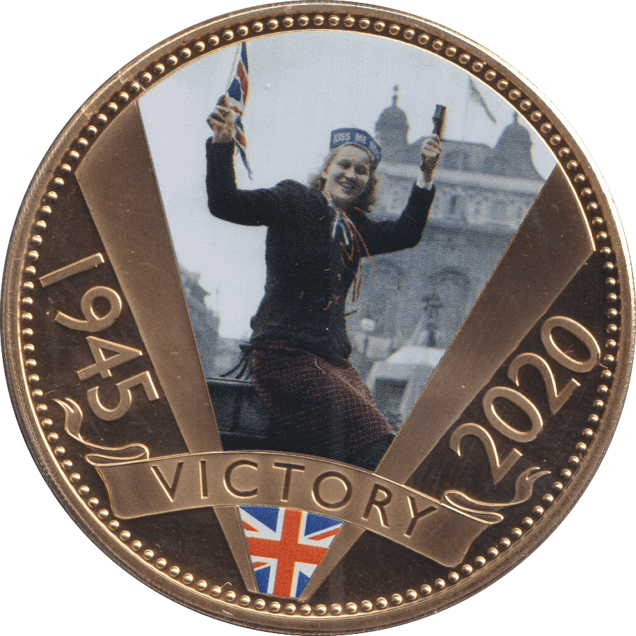 2020 50P BAILIWICK OF JERSEY 1945 - 2020 VICTORY 7 - WORLD COINS - Cambridgeshire Coins