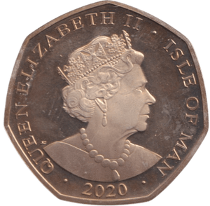 2020 50P COLOURED RUPERT BEAR ISLE OF MAN - 50P REGIONAL ISSUES - Cambridgeshire Coins