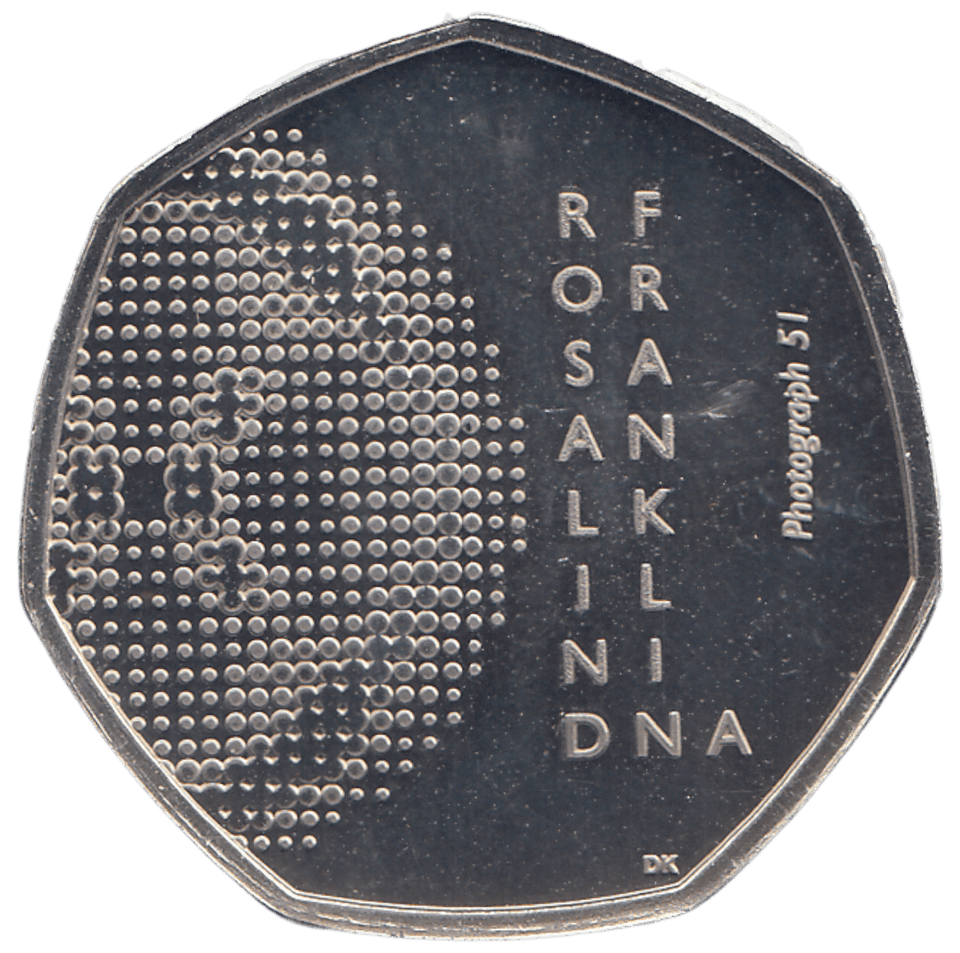 2020 50P DNA ROSALIND FRANKLIN ( BU ) - WORLD COINS - Cambridgeshire Coins