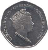 2020 50P GIBRALTAR - 50p BU - Cambridgeshire Coins