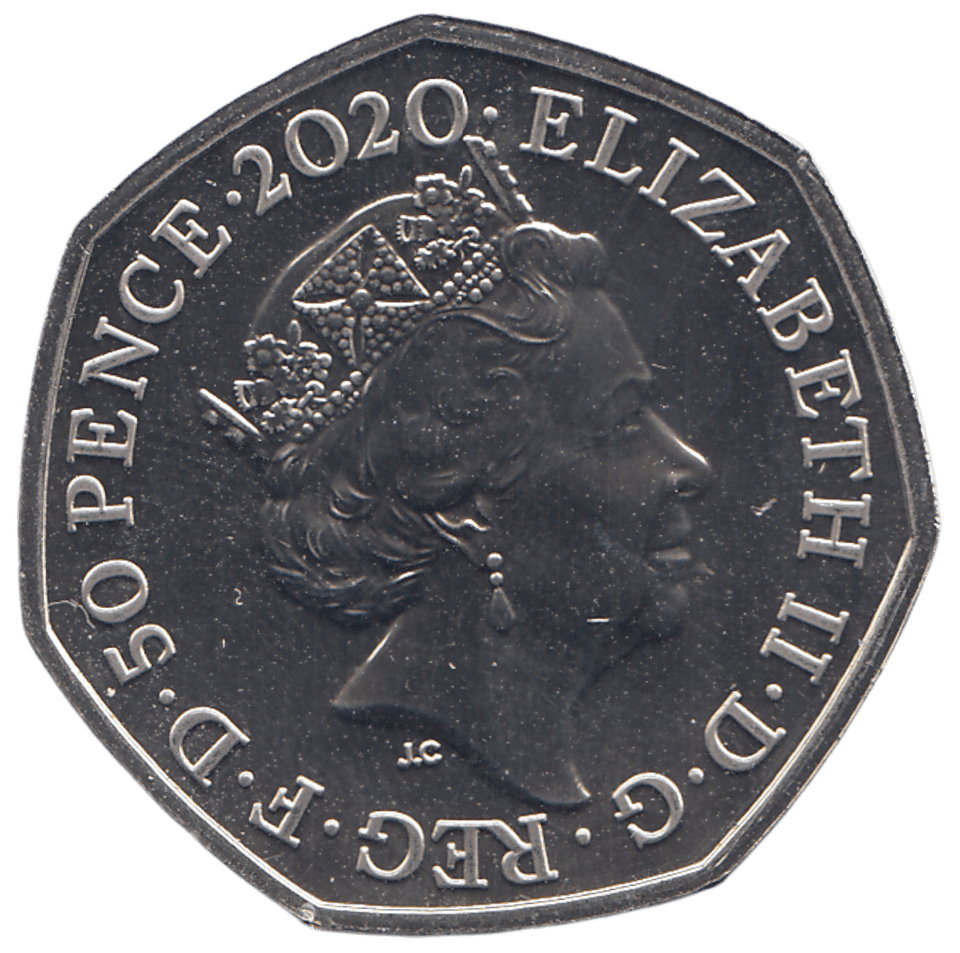 2020 50P HYLAEOSAURUS ( BU ) - WORLD COINS - Cambridgeshire Coins