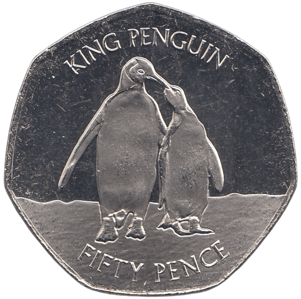 2020 50P KING PENGUIN ( BU ) - WORLD COINS - Cambridgeshire Coins
