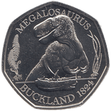 2020 50P MEGALOSAURUS ( BU ) - WORLD COINS - Cambridgeshire Coins