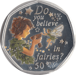 2020 50P PETER PAN ISLE OF MAN SILVER ( PROOF ) - 50P REGIONAL ISSUES - Cambridgeshire Coins