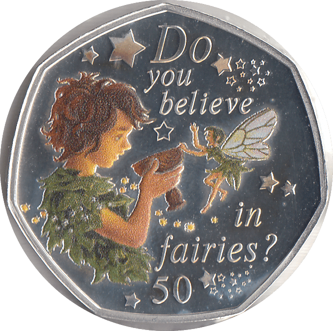 2020 50P PETER PAN ISLE OF MAN SILVER ( PROOF ) - 50P REGIONAL ISSUES - Cambridgeshire Coins