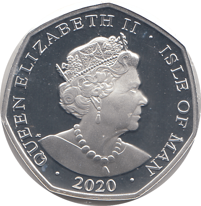 2020 50P PETER PAN JOLLY ROGER ISLE OF MAN SILVER ( PROOF ) - 50P REGIONAL ISSUES - Cambridgeshire Coins