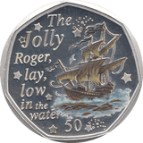 2020 50P PETER PAN JOLLY ROGER ISLE OF MAN SILVER ( PROOF ) - 50P REGIONAL ISSUES - Cambridgeshire Coins